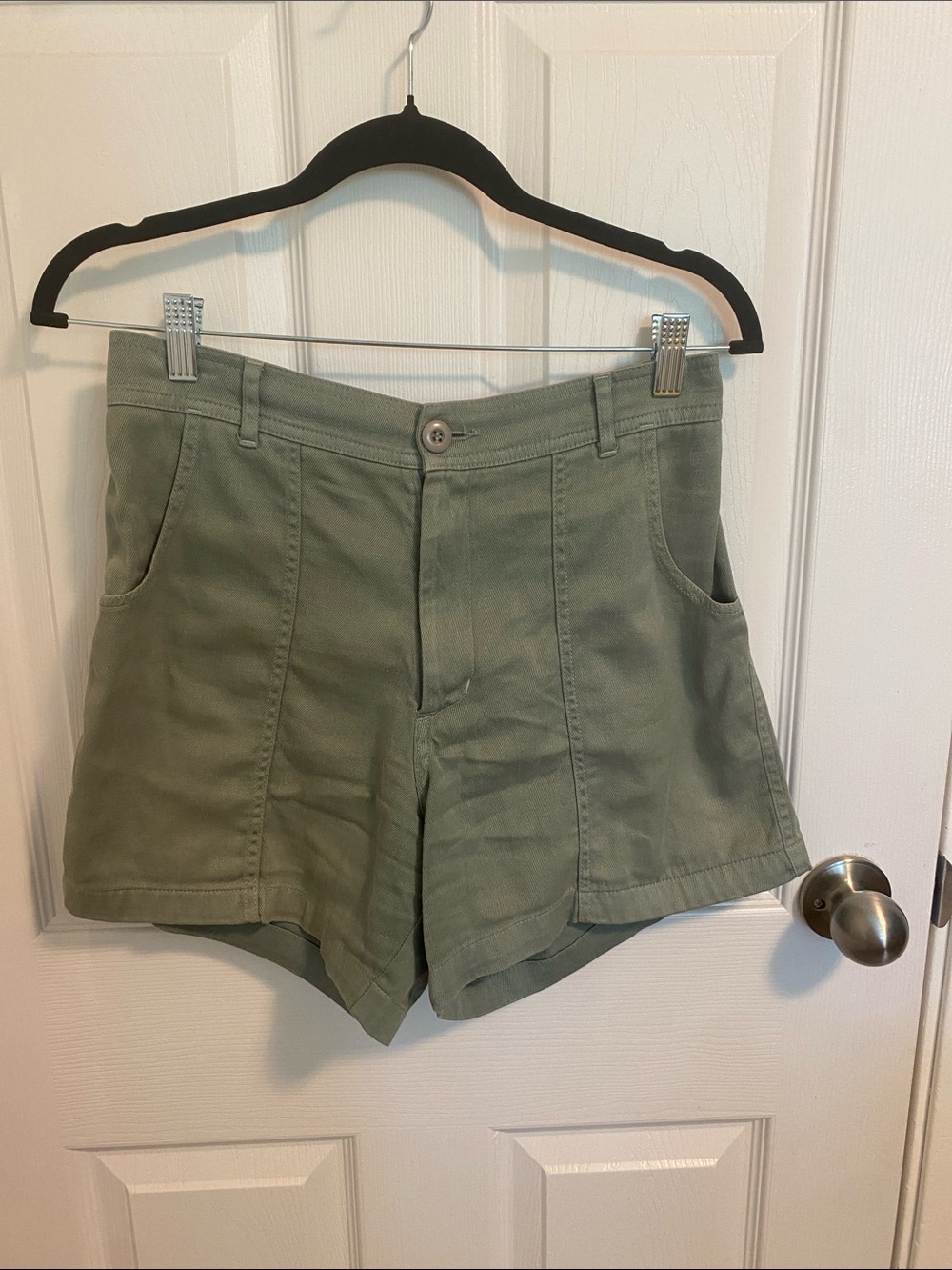 High-Rise Sage Green Jungmaven Women's Shorts